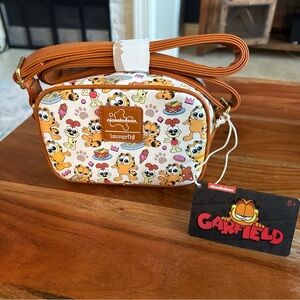 Nickelodeon Garfield Loungefly Bag with Cartoon Print NWT